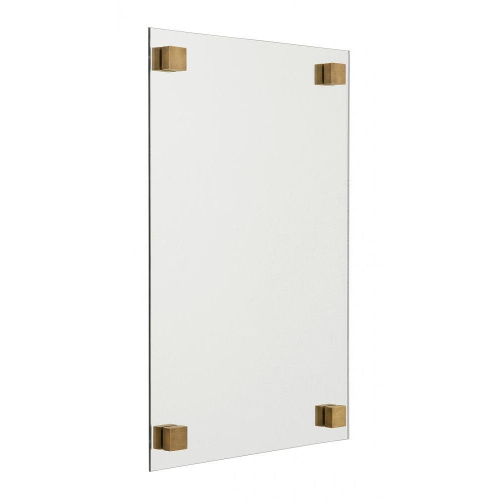 Mirror with brass suspension - 60x40 cm