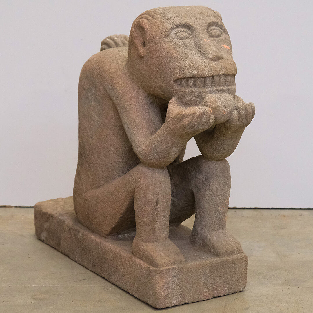Trademark Living Monkey figure in stone