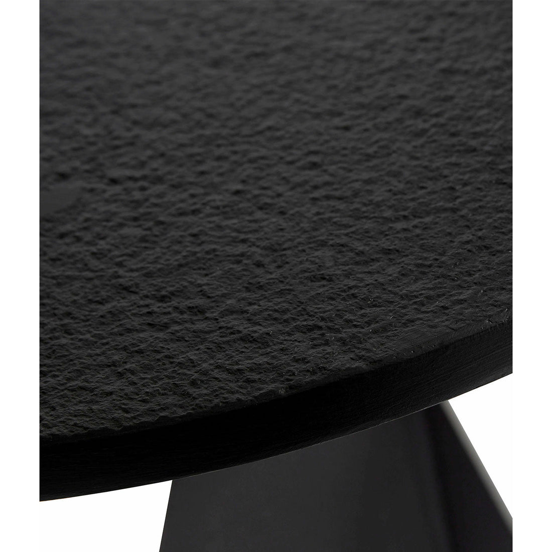 Muubs Sidebord Sway - Sort - Jern/Kadappa sten - H: 50 Ø: 45 cm - DesignGaragen.dk.