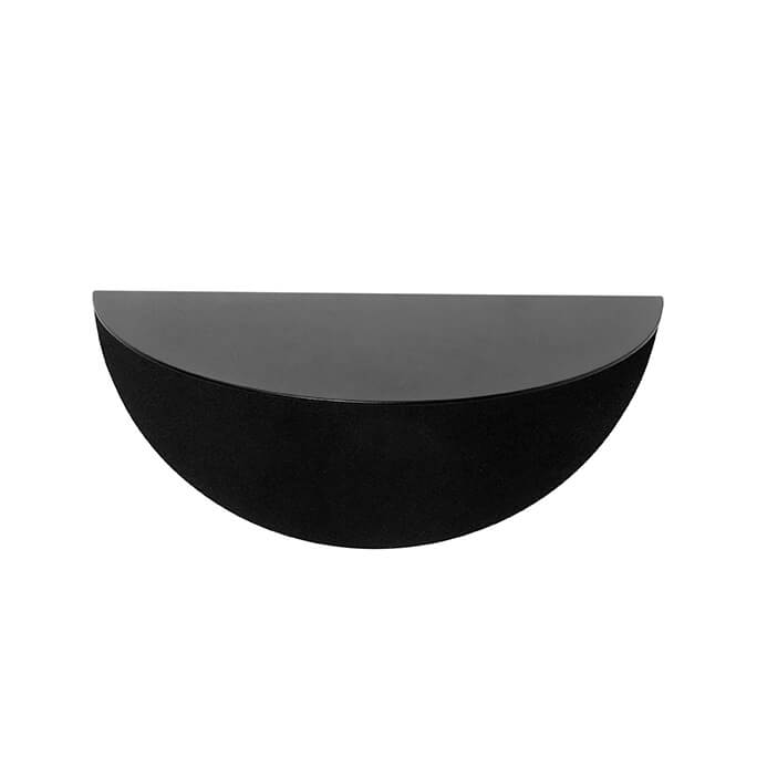 Hylde Gravity S - Sort - Jern 2 mm - W: 30 H: 15 D: 15 cm - Muubs - DesignGaragen.dk