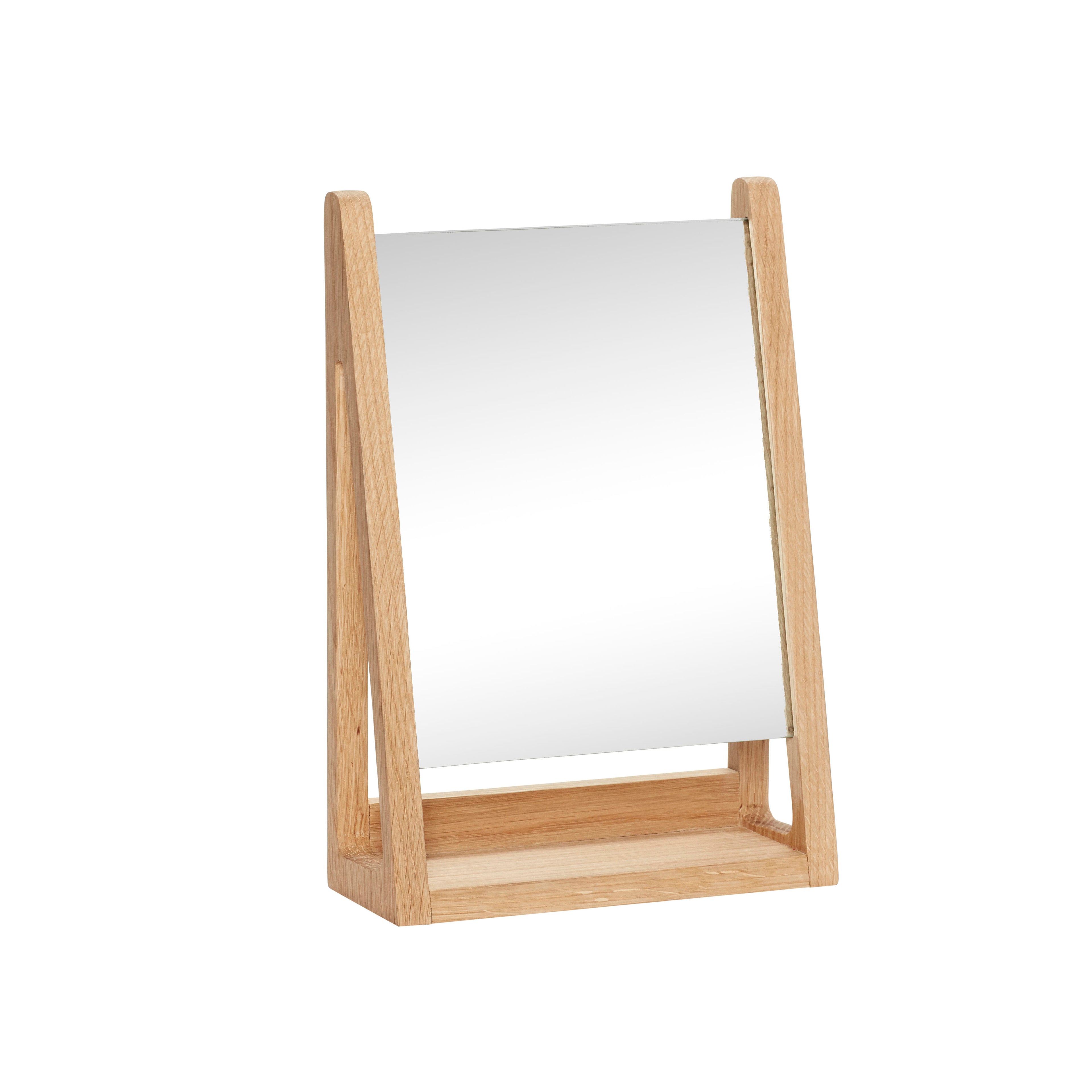 Hübsch Bordspejl, firkantet, FSC, natur - 22x9xh32cm - DesignGaragen.dk.