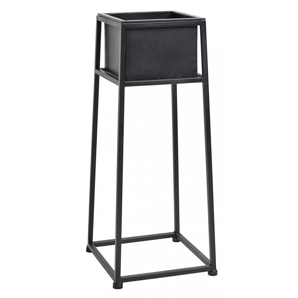 Nordal - Iron flowerpot, high 66x28x28 cm black 