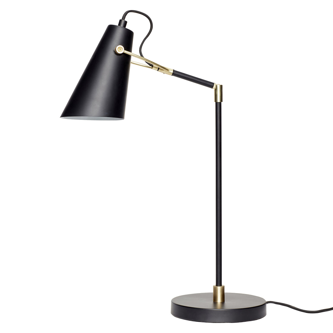 Pretty - on -board lamp, metal, sort/brass - Ø18xH54 cm, E27/40W