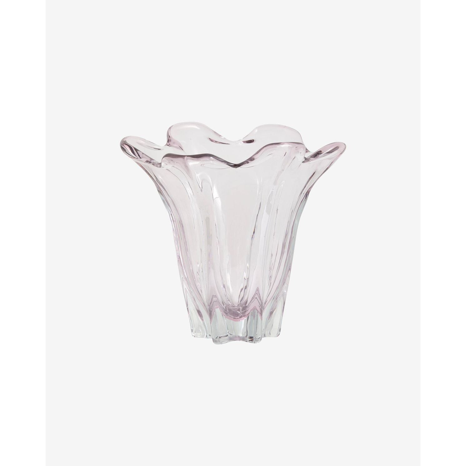 MASTA GLASS VASE - H22 cm - light pink