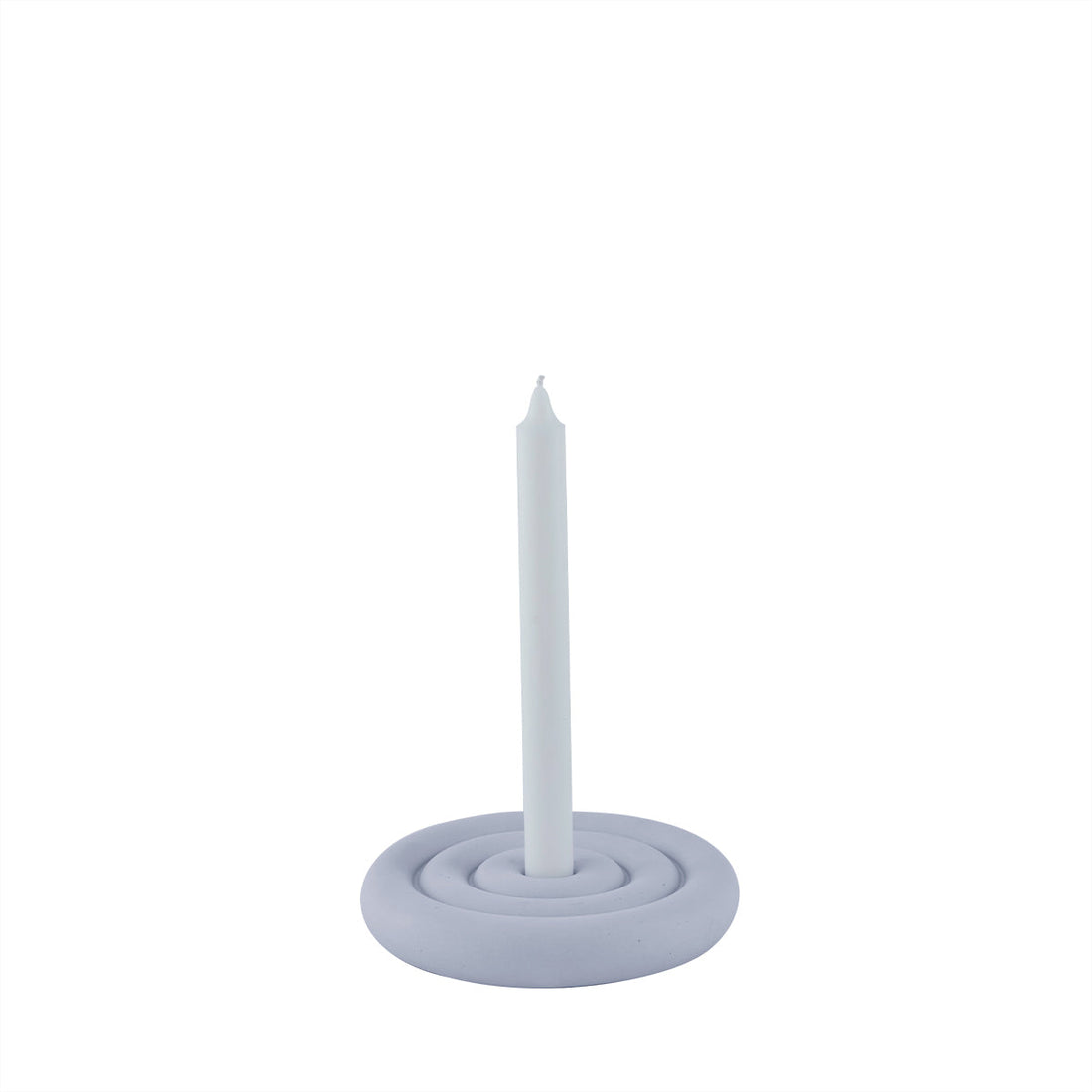 Oyoy Living Savi Ceramic Candlestick - Low - Lavender