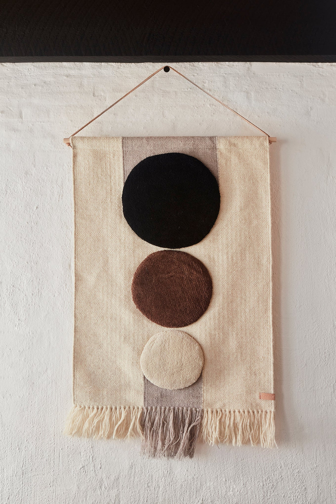 OYOY LIVING Maru Vægtæppe - Brown / Offwhite