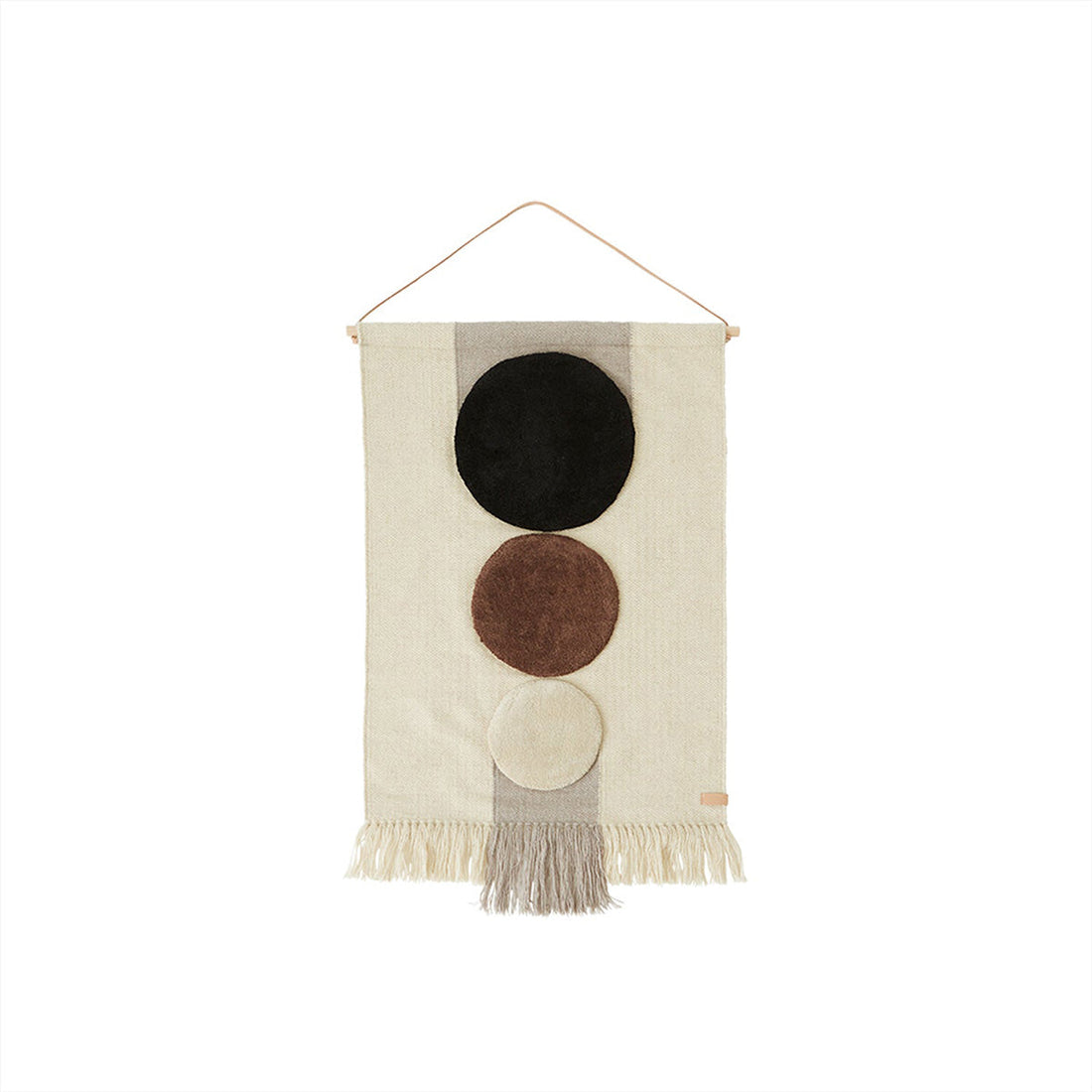 OYOY LIVING Maru Vægtæppe - Brown / Offwhite