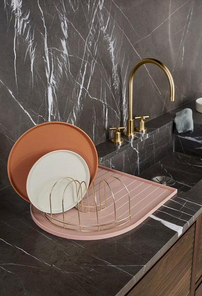 OYOY LIVING Dishwashing rack - brass