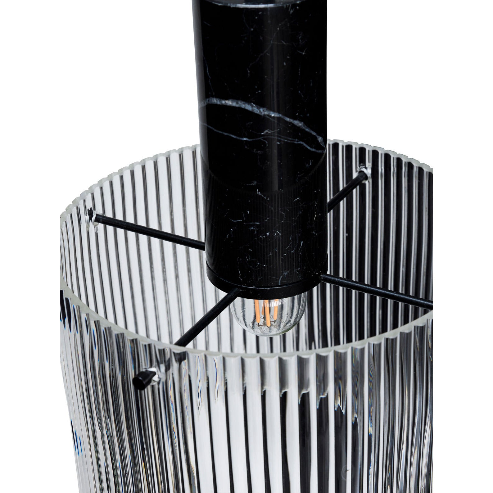 Hübsch Revolve Loftslampe Large Tekstureret/Sort - Hübsch - DesignGaragen.dk