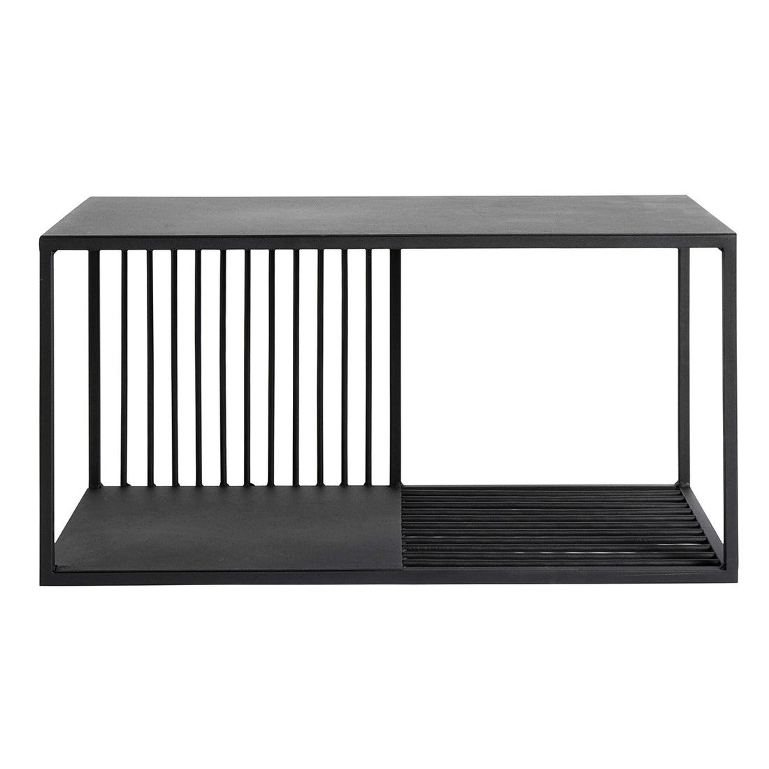 Væg Hylde Denver L - Sort - Jern - W: 70 H: 35 D: 35 cm - Muubs - DesignGaragen.dk