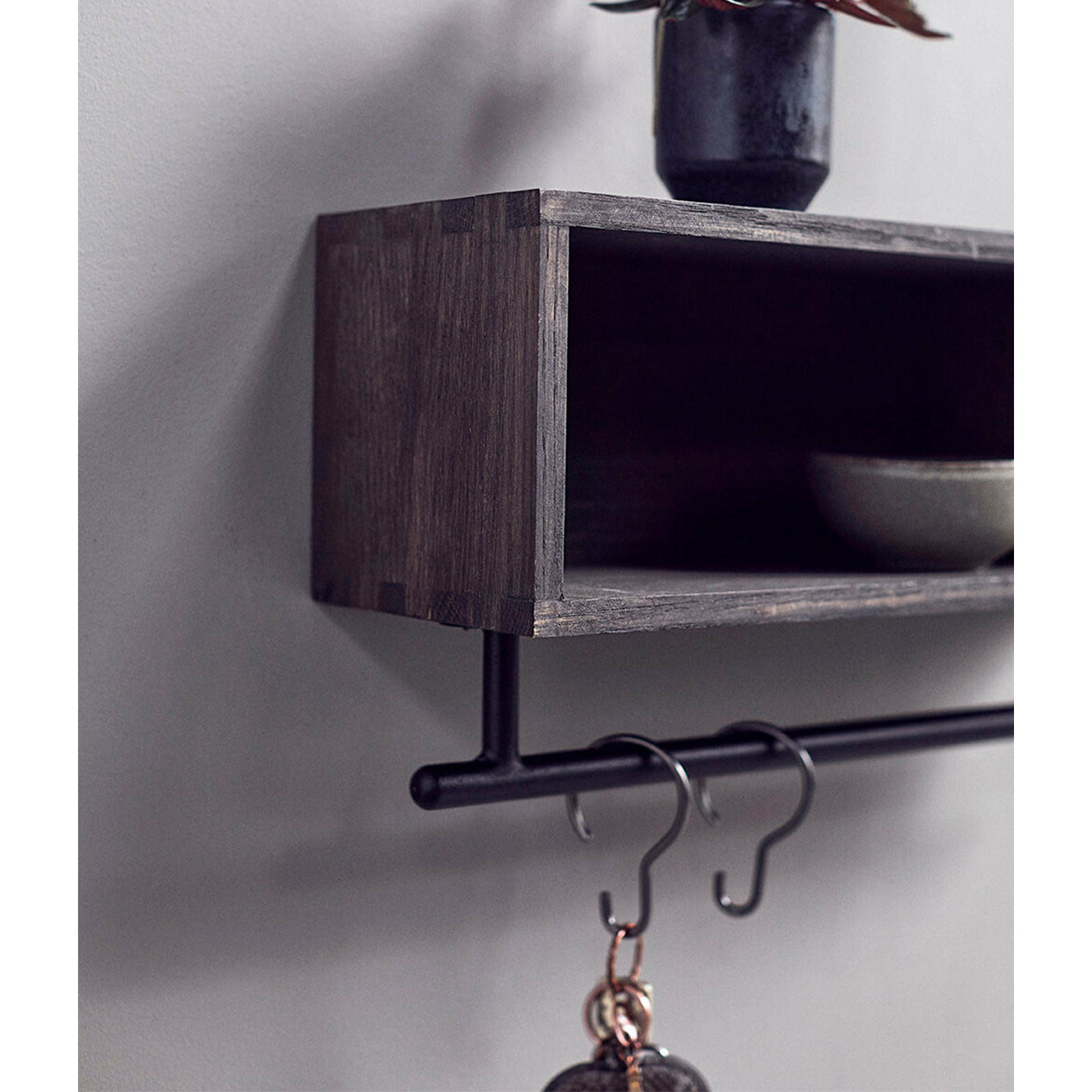 Multi Hylde Chelsea S - Mørkbejdset - Eg - H: 15 L: 45 cm - Muubs - DesignGaragen.dk