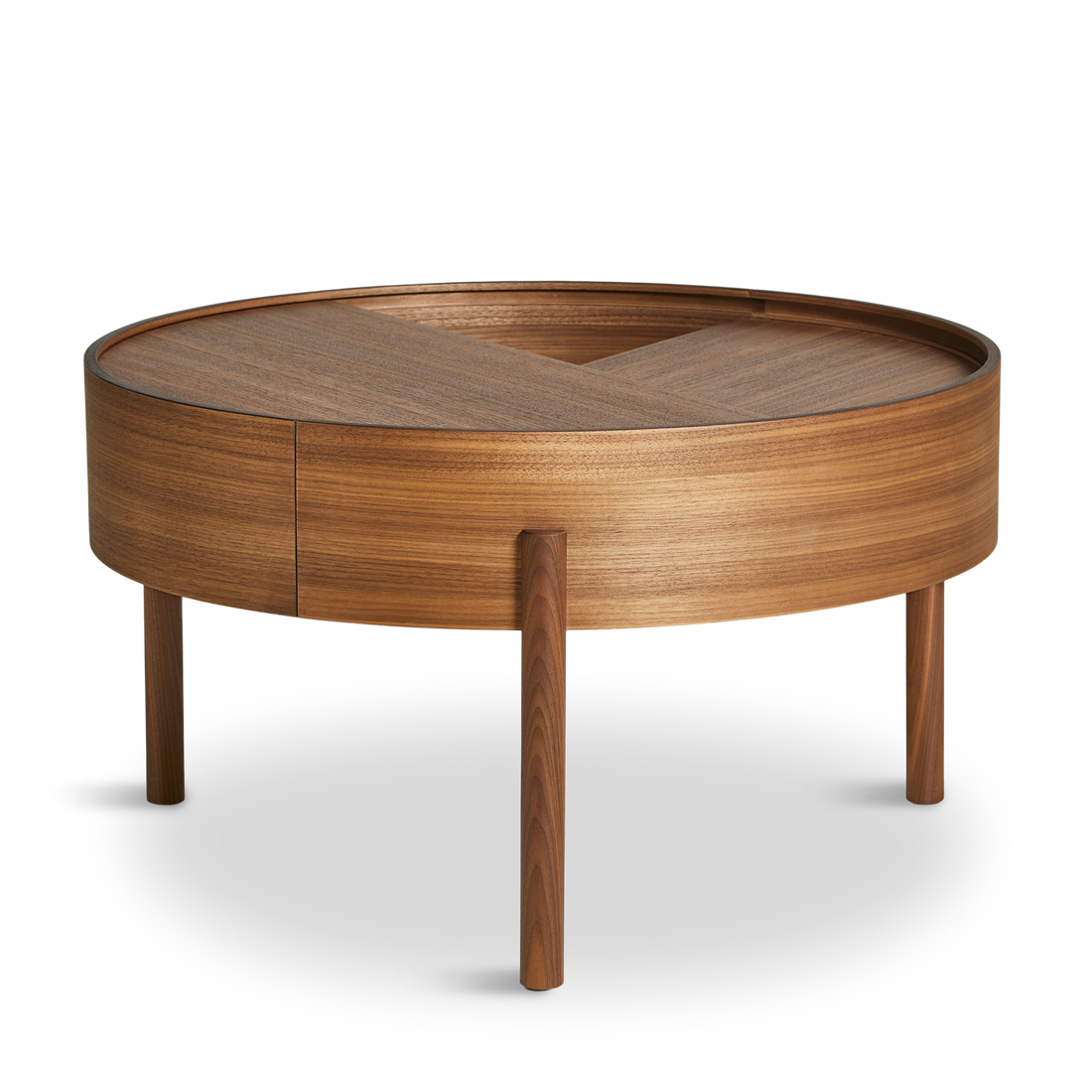 WOUD -  Arc coffee table (66 cm) - Walnut