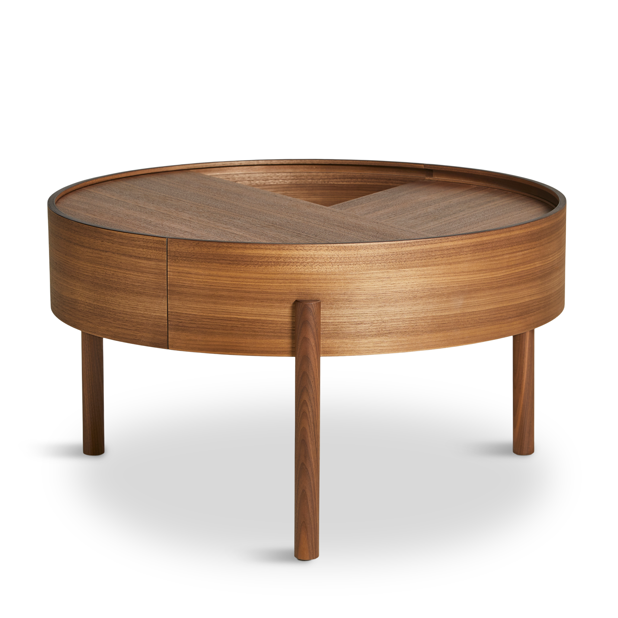 WOUD -  Arc coffee table (66 cm) - Walnut