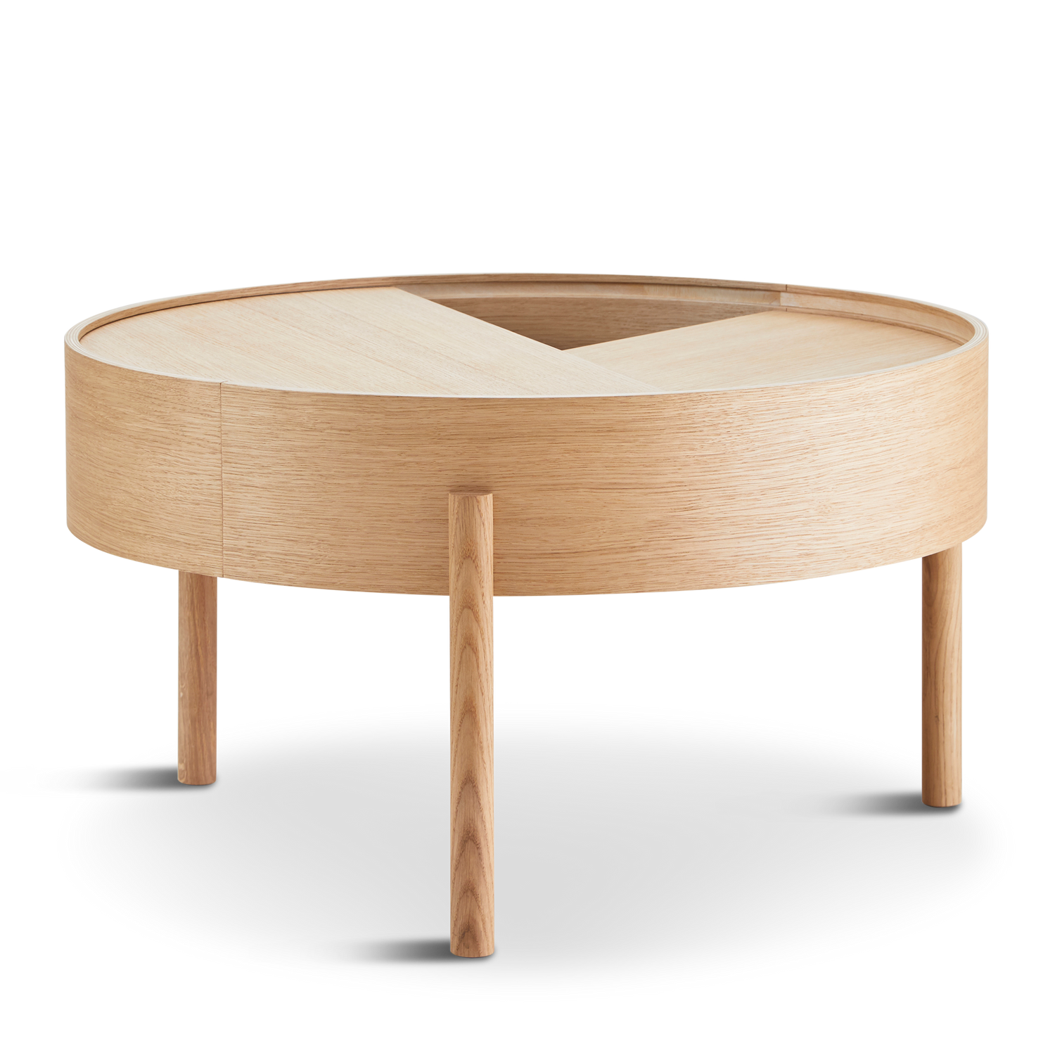 WOUD -  Arc coffee table (66 cm) - Oiled oak