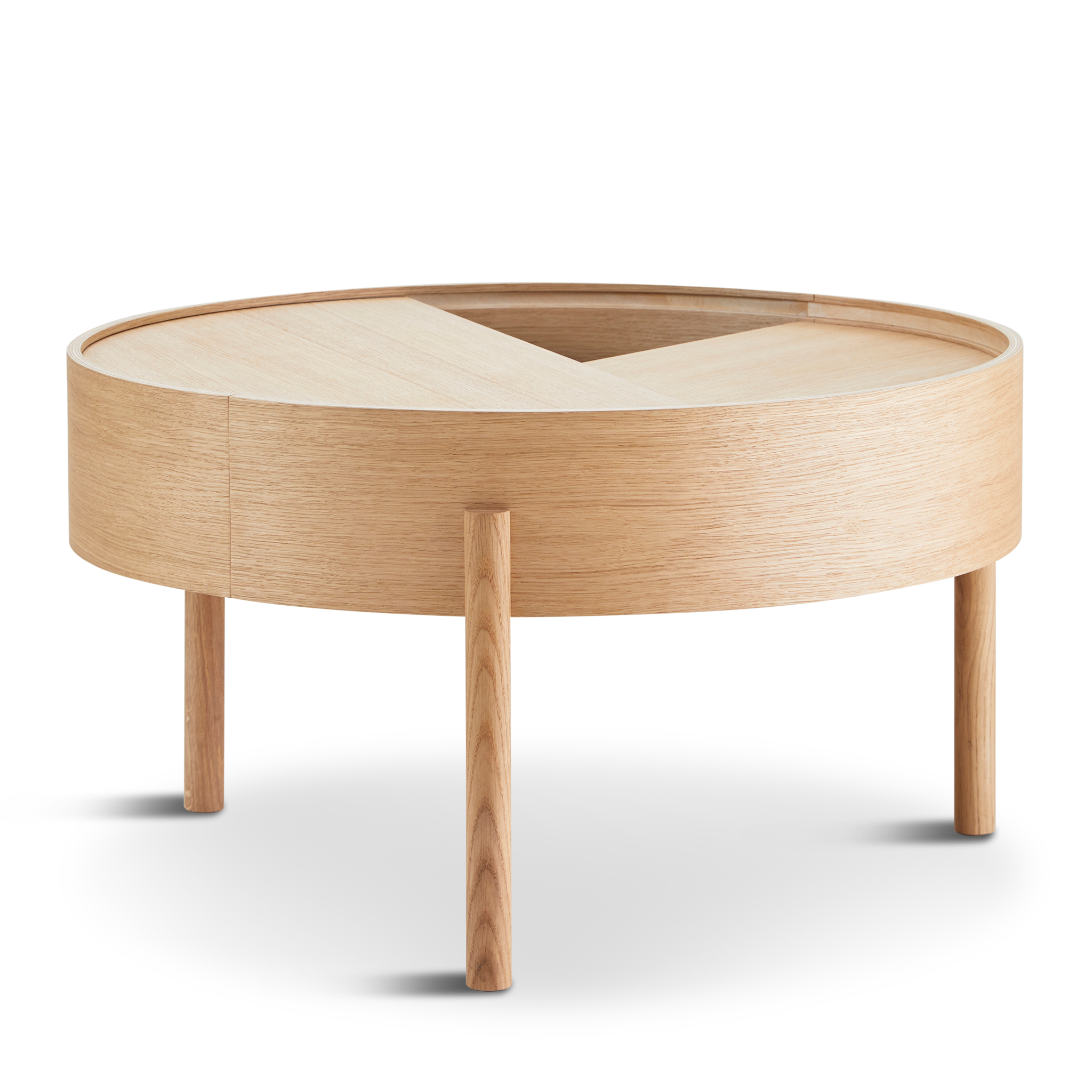 WOUD -  Arc coffee table (66 cm) - Oiled oak