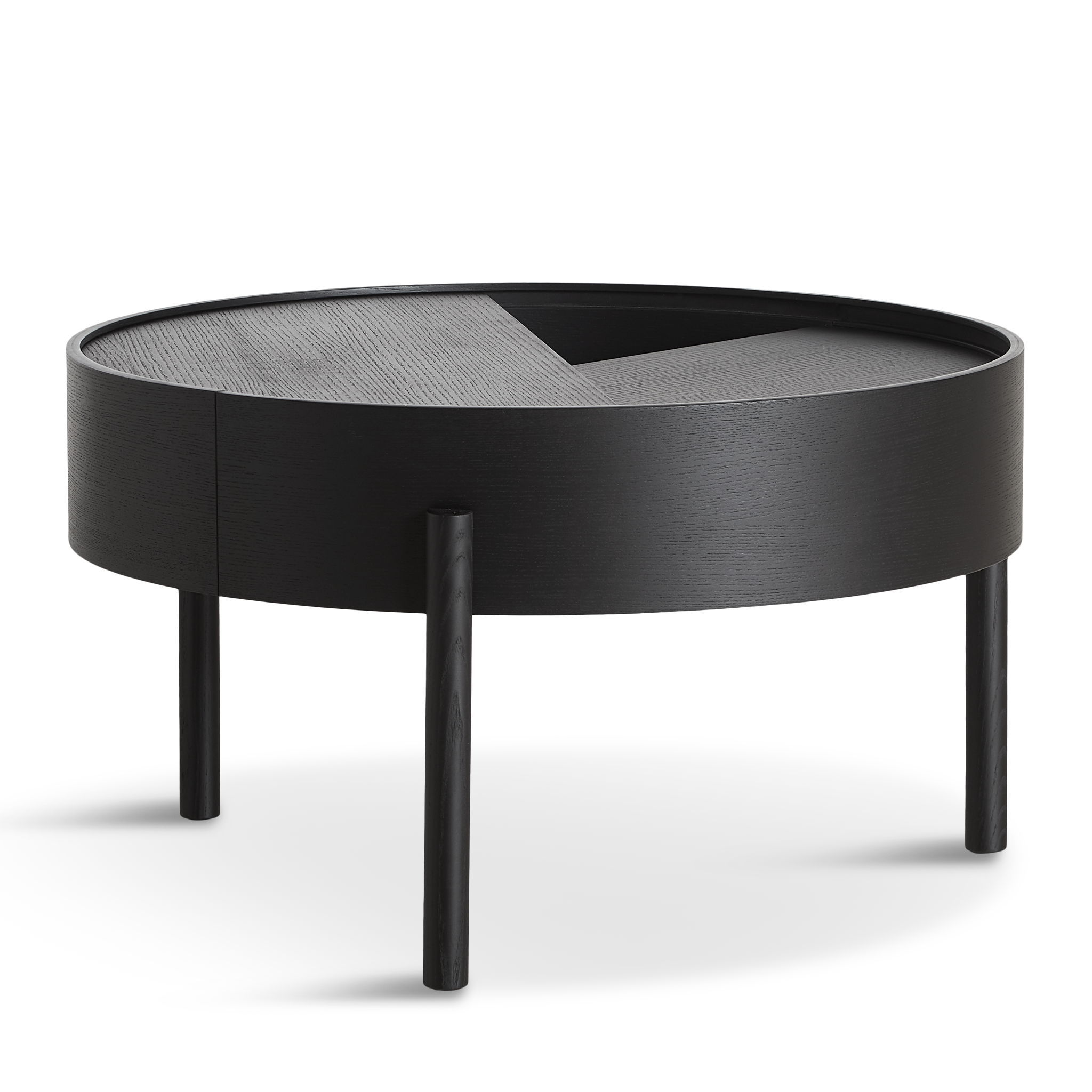 WOUD -  Arc coffee table (66 cm) - Black