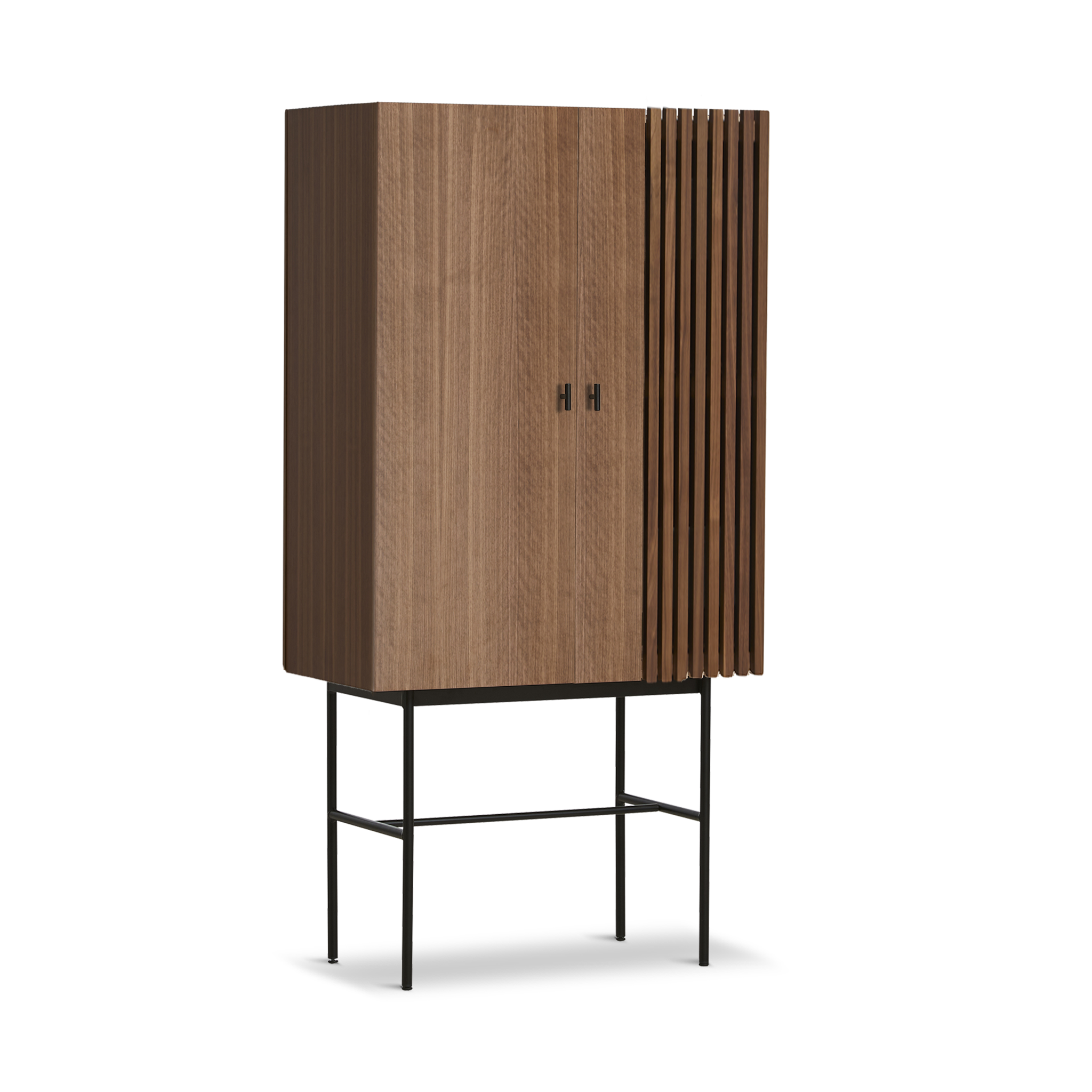 WOUD -  Array highboard (80 cm) - Walnut