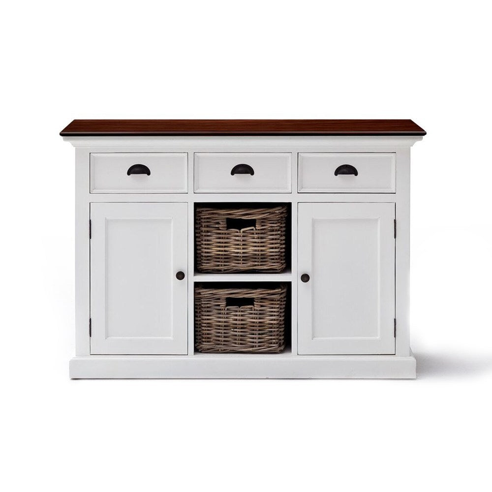 Halifax accent sideboard with 2 wicker drawers