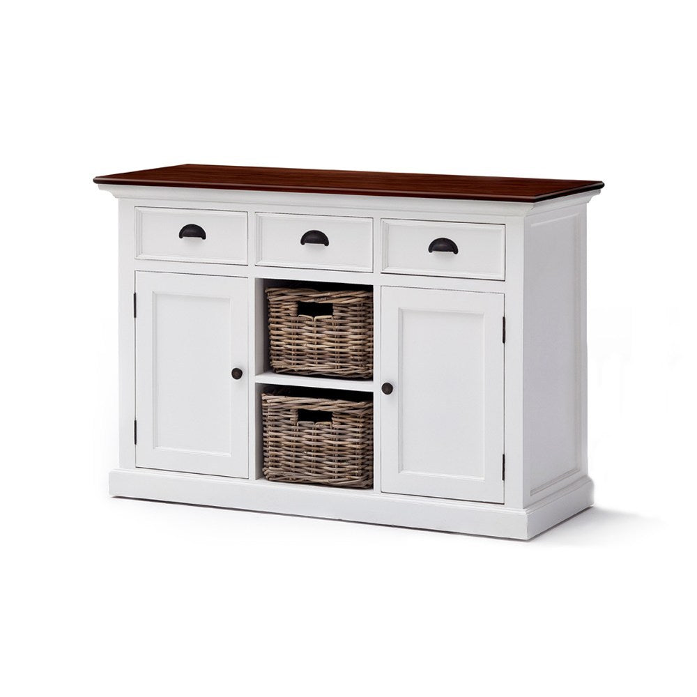 Halifax accent sideboard with 2 wicker drawers