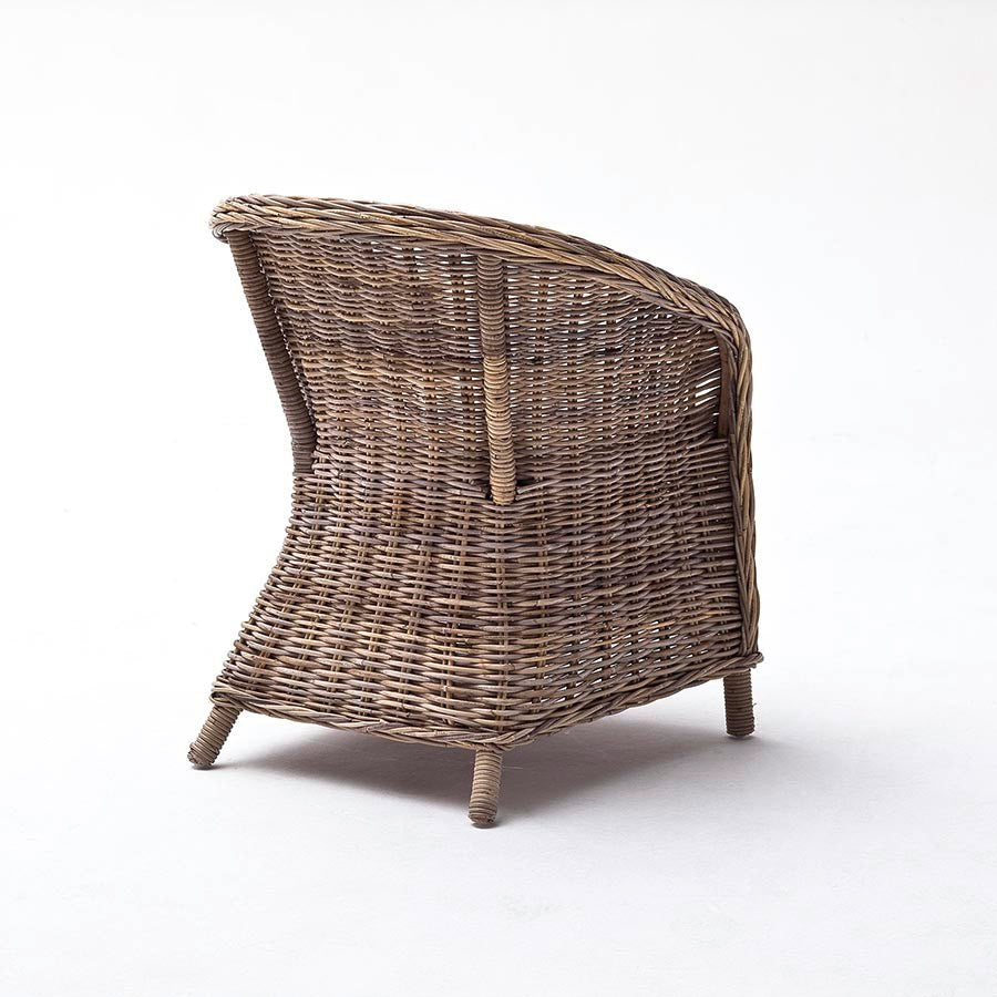 WickerWorks Bonsun wicker chair with cushions (sold as pair)