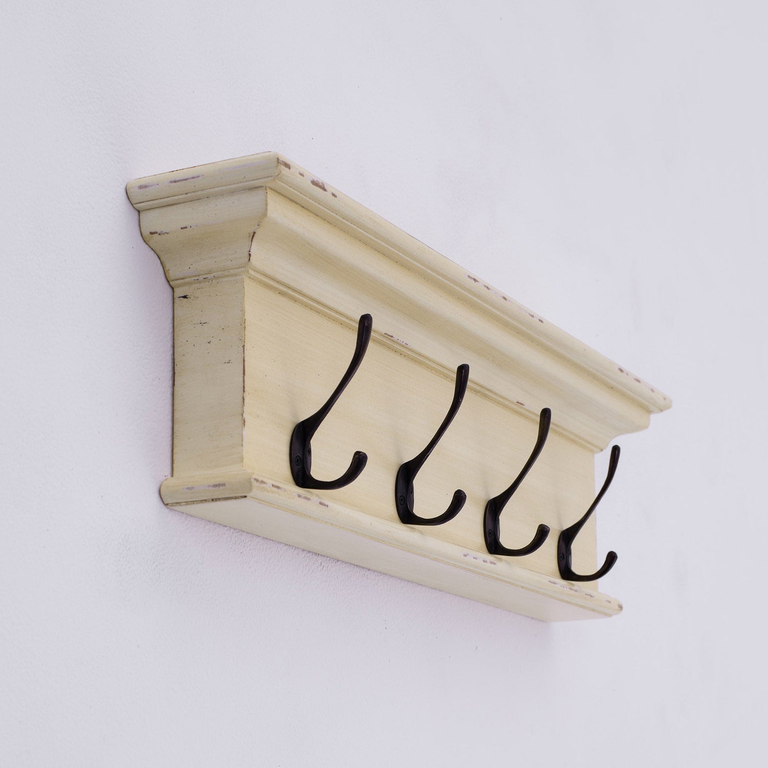 Halifax Knagerække Farve 4 Kroge Gul Brun Antik - NovaSolo - DesignGaragen.dk