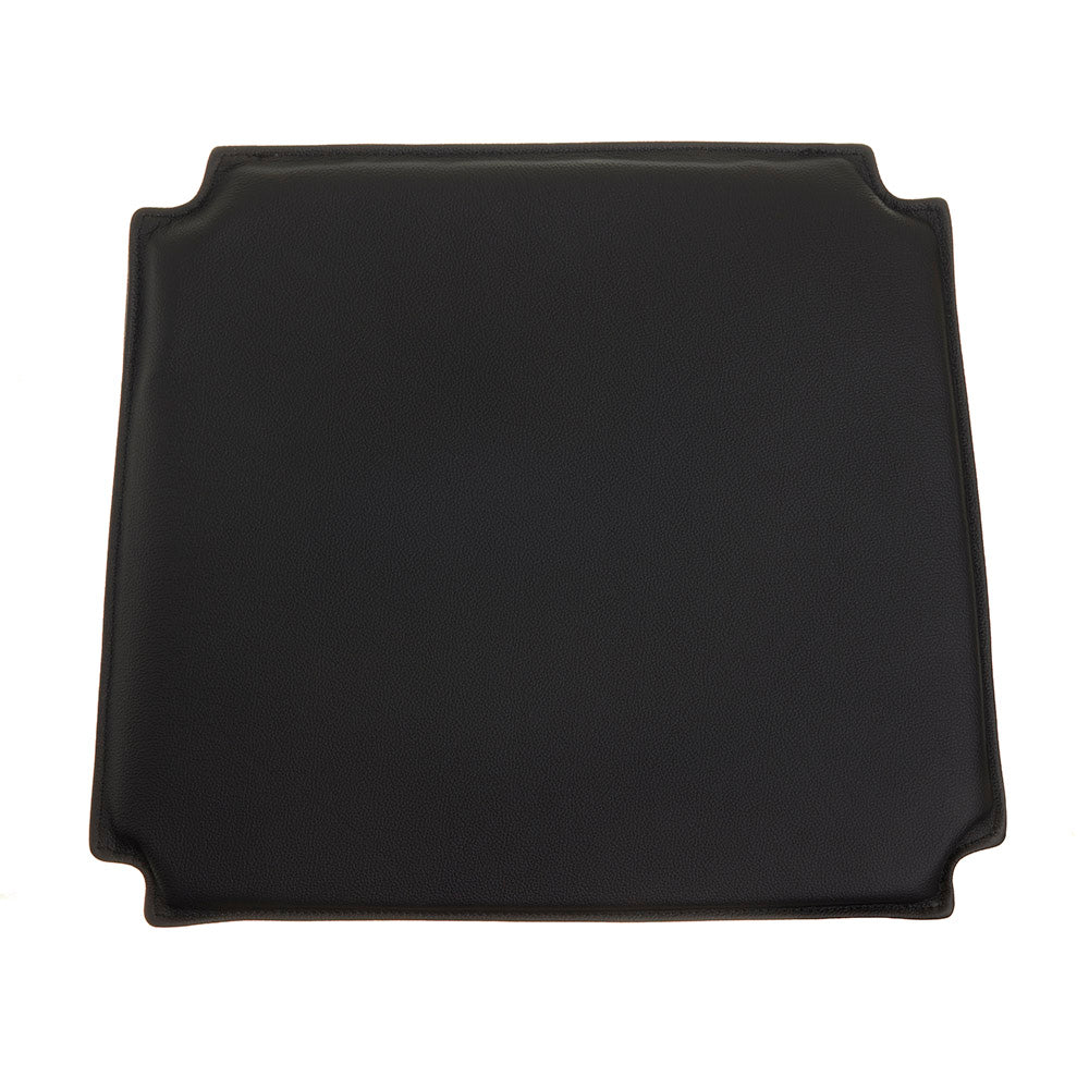 Luxury black leather cushion for Erik Jørgensen J152 chair