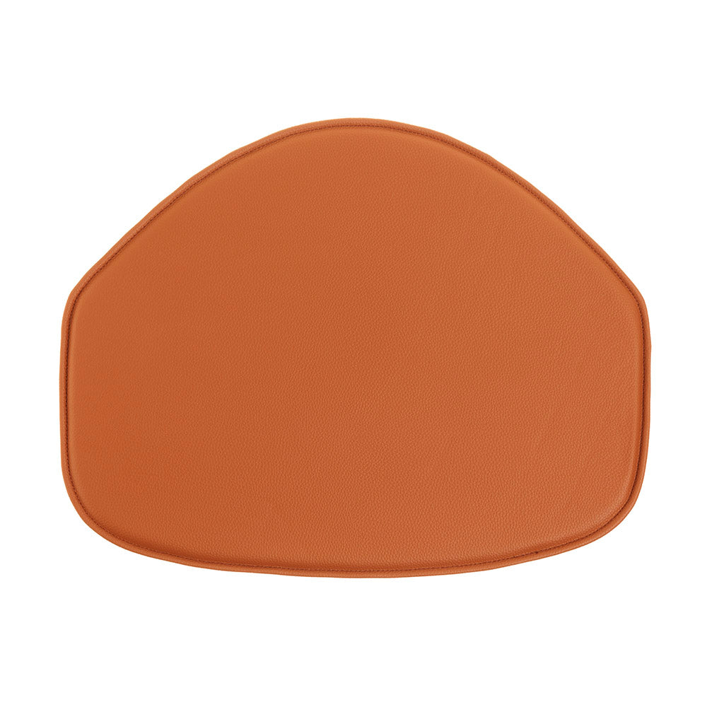 Luxury cognac leather cushion to the HAY J104 chair