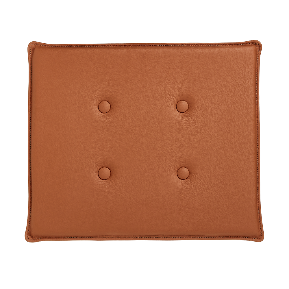 Leather cushion for FDB Jørgen Bækmark J81 chair in cognac leather with buttons
