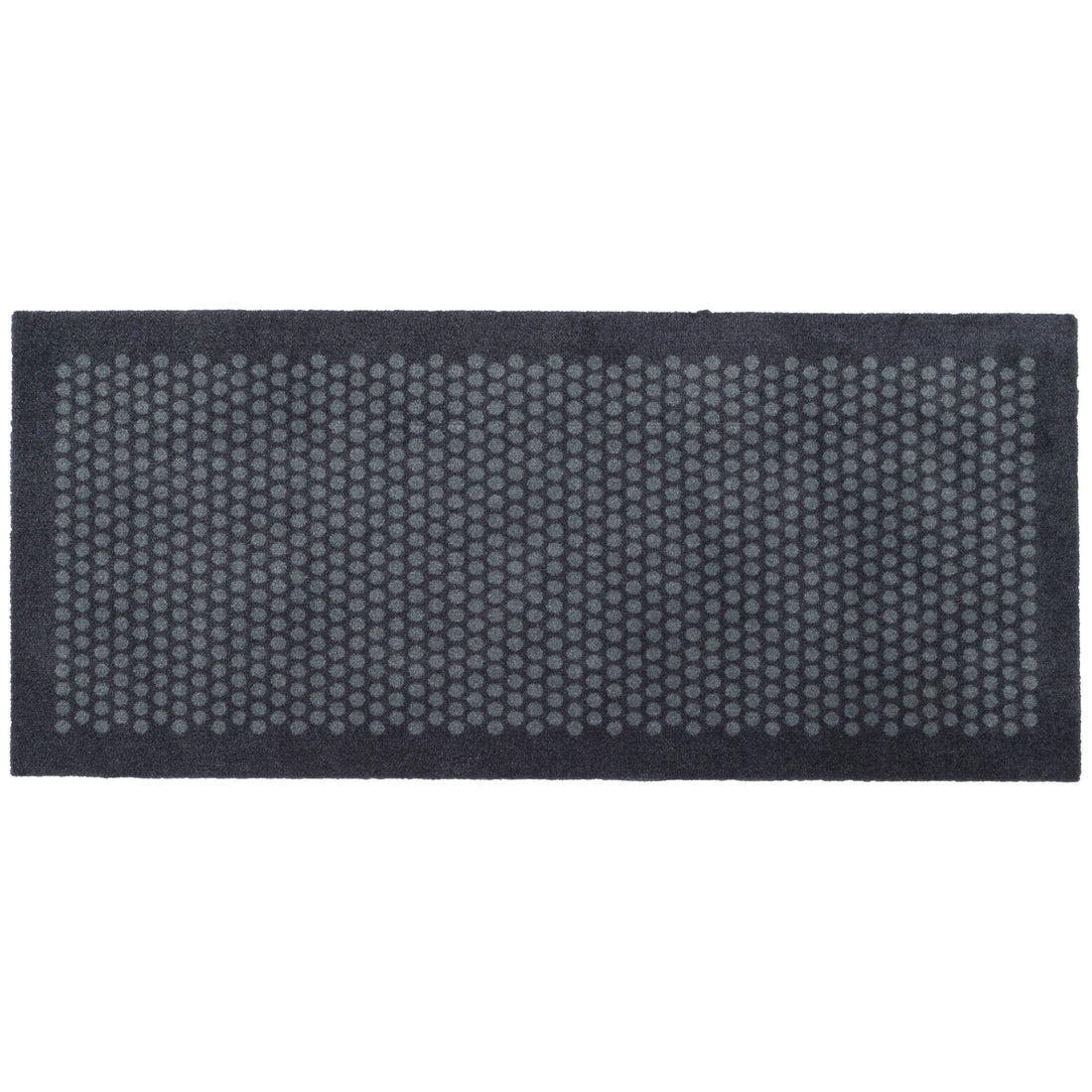 YELLOW MAT 67 x 150 CM - DOTS/GREY