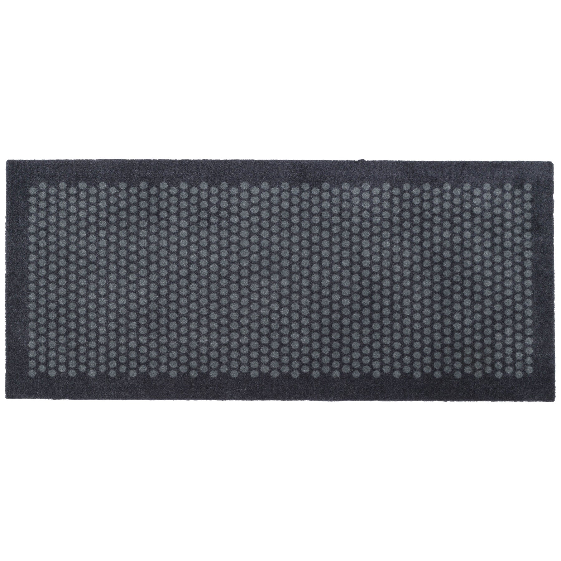 YELLOW MAT 67 x 150 CM - DOTS/GREY