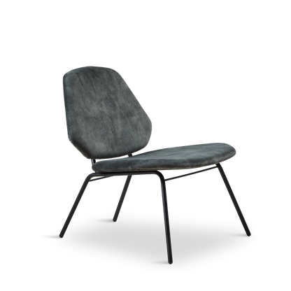 WOUD -  Lean lounge chair - Dusty green