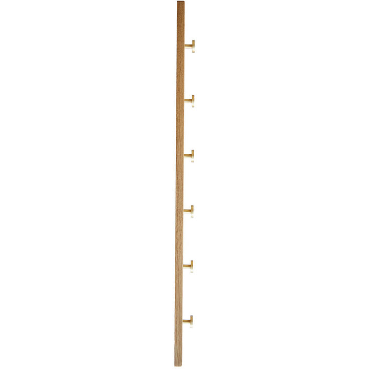 OAK Knagerække Egetræ Med Messing Knager - 70 cm - MOUD HOME - DesignGaragen.dk