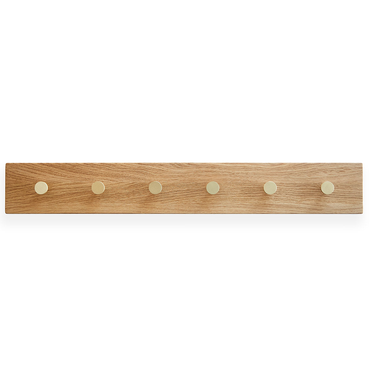 OAK Knagerække Egetræ Med Messing Knager - 70 cm - MOUD HOME - DesignGaragen.dk