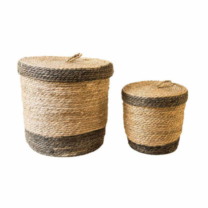Laun baskets with lid - 2 pcs.
