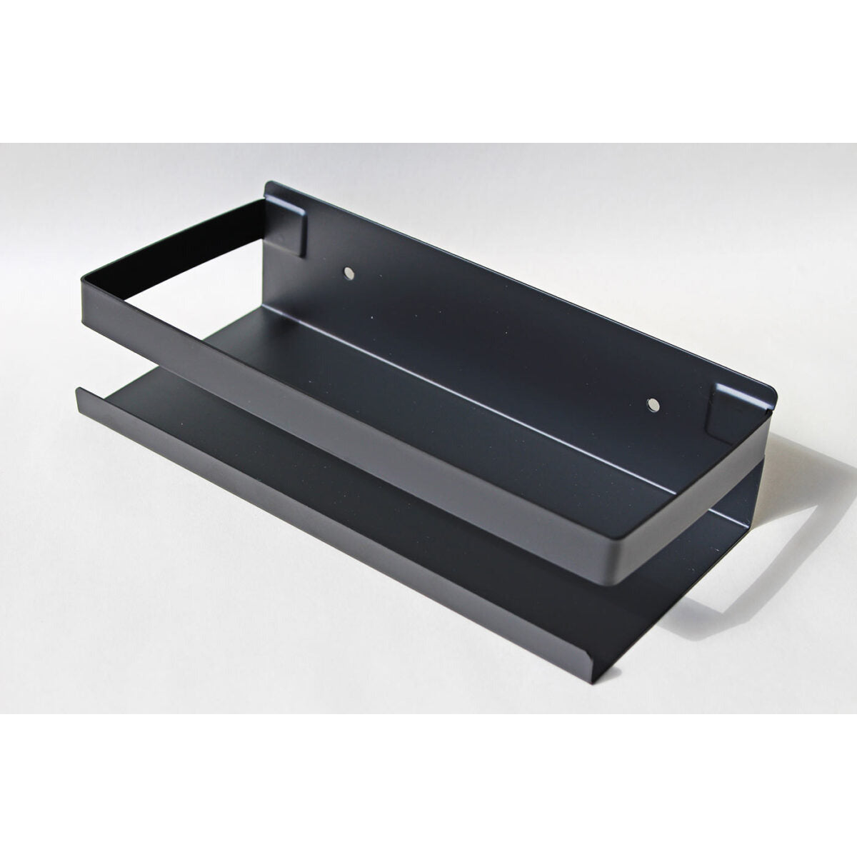 Bath shelf for bathroom - black - 23 cm