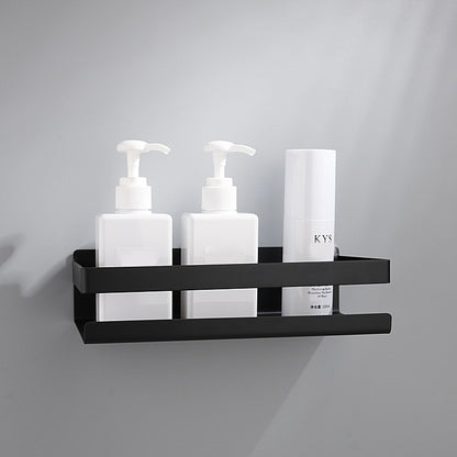 Bath shelf for bathroom - black - 23 cm