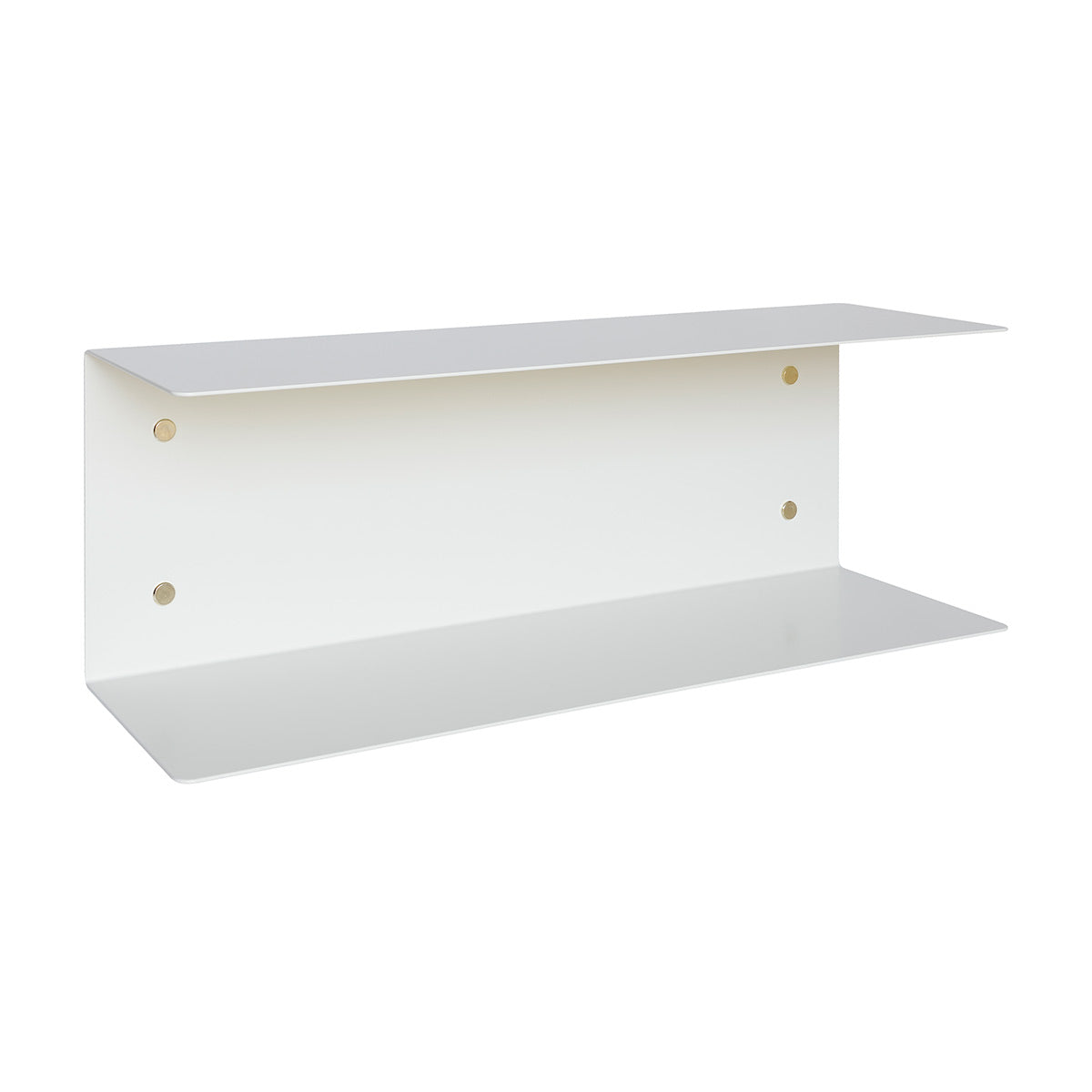 Detail metal shelf in beige - 60 cm