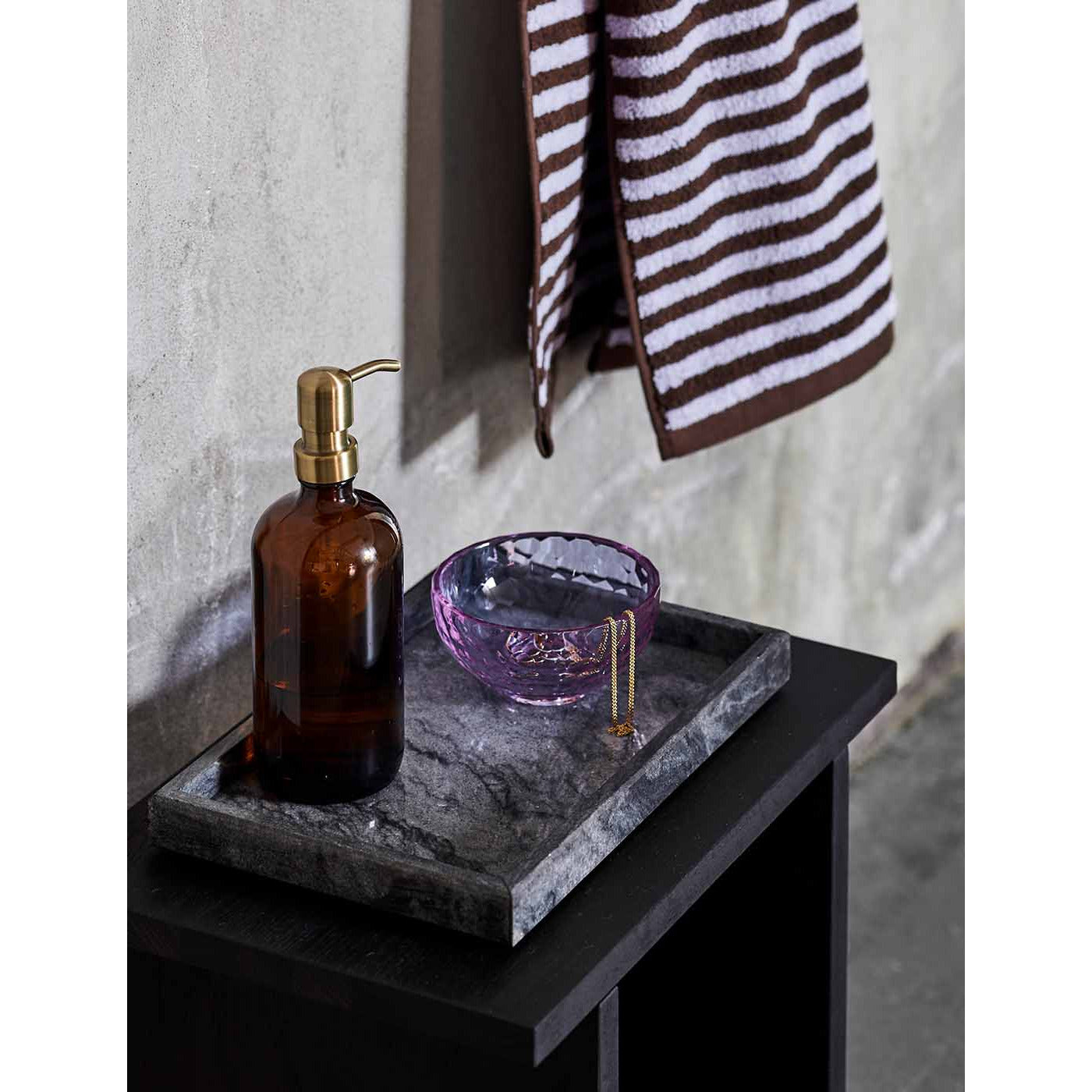 Marbi marble tray - black - 20x30 cm