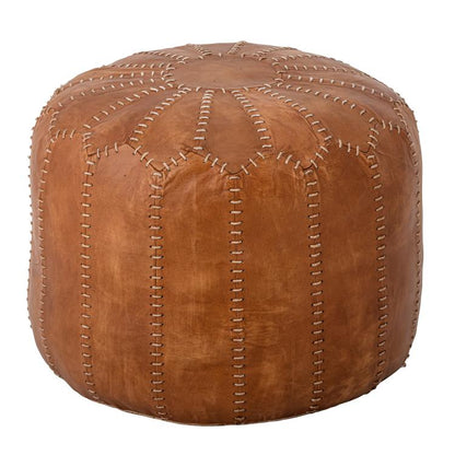 Bloomingville - Coby puff, footstool, seat cushion, goatskin B60xH35 cm