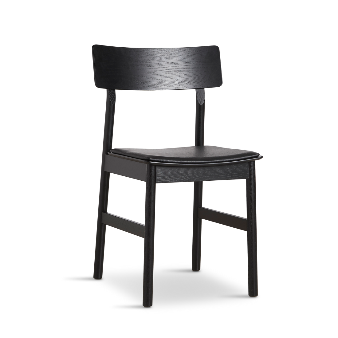 WOUD -  Pause dining chair 2.0 - Black w/leather