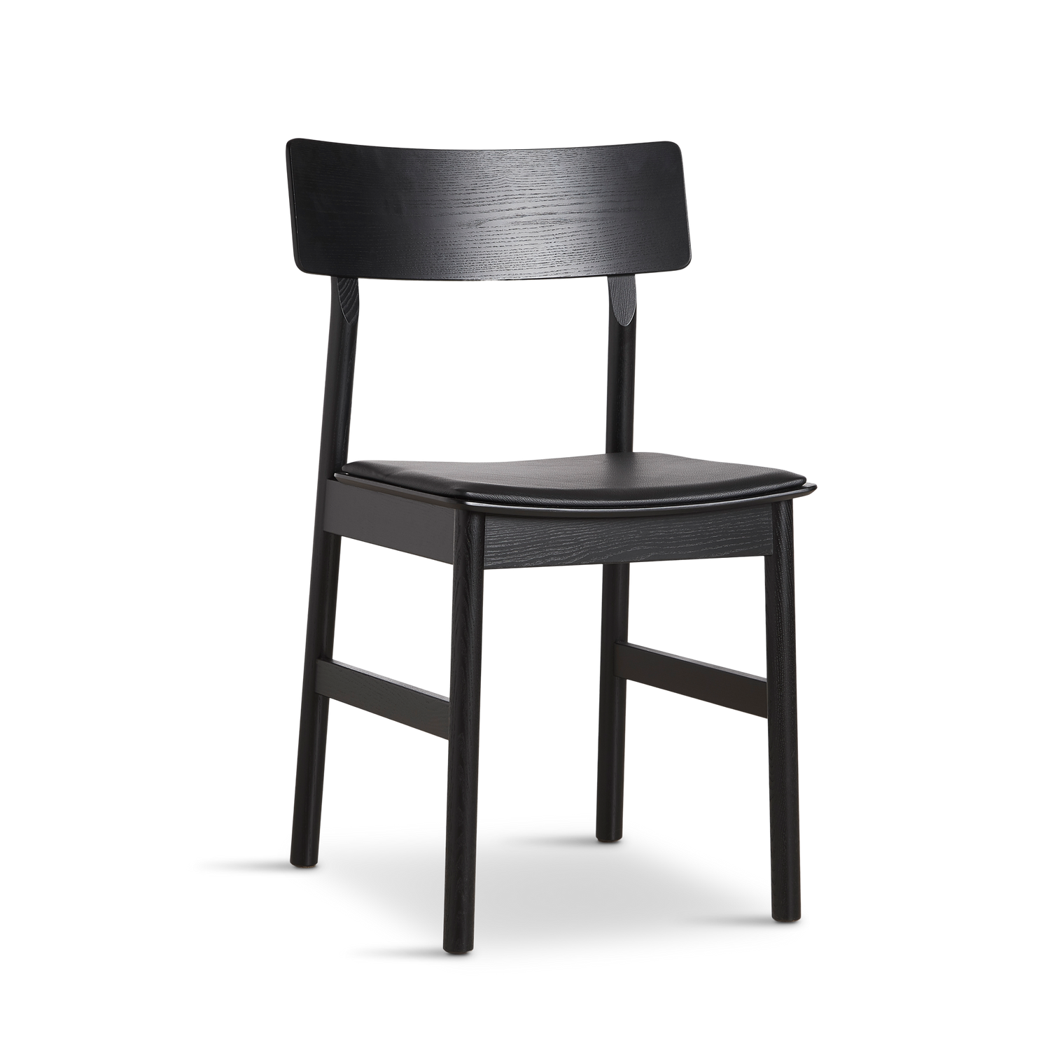 WOUD -  Pause dining chair 2.0 - Black w/leather