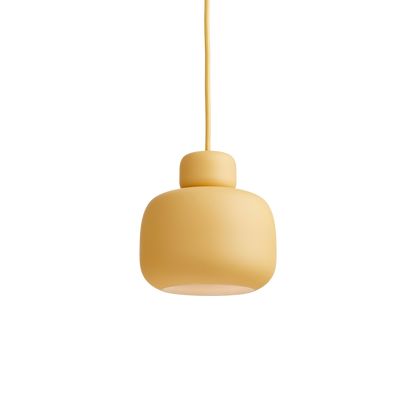 WOUD -  Stone pendant (Small) - Mustard