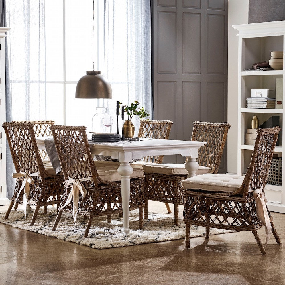 WickerWorks Aristocrat Dining Table Chair (Sold As Pair)