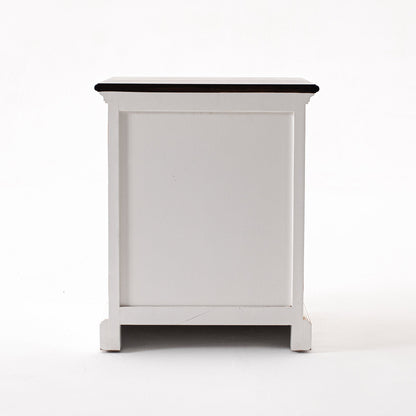 Halifax accent bedside table with shelves