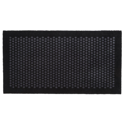 YELLOW MAT 67 x 120 CM - DOTS/BLACK GREY