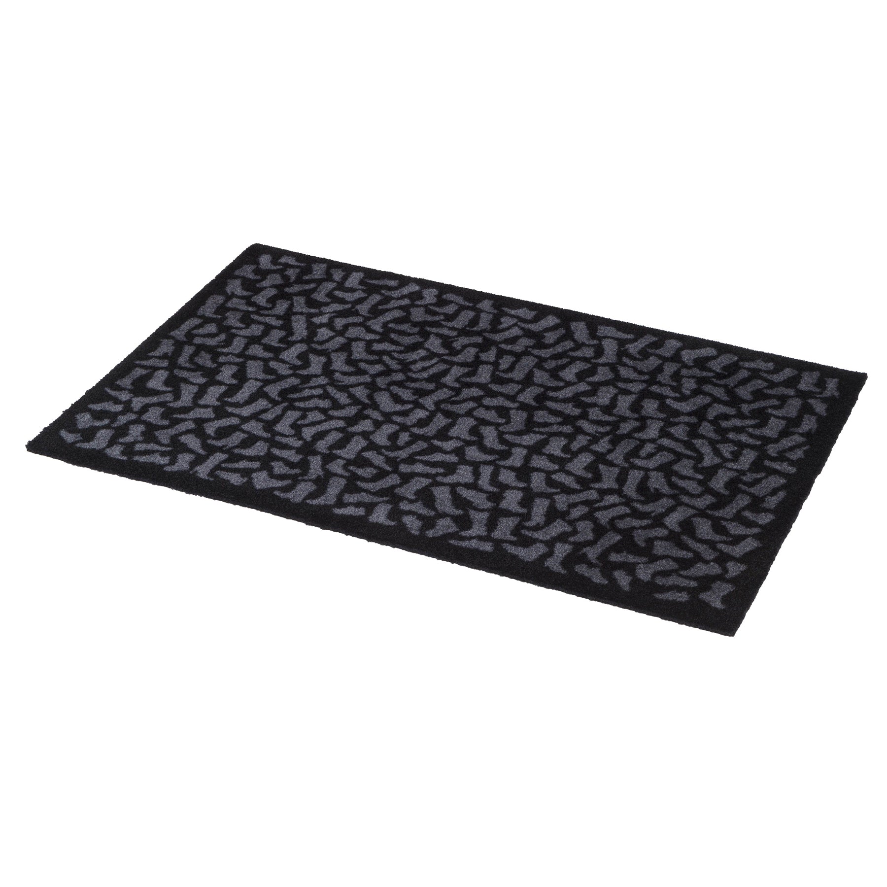 FLOOR MAT 60 X 90 CM - FOOTWEAR/BLACK GREY