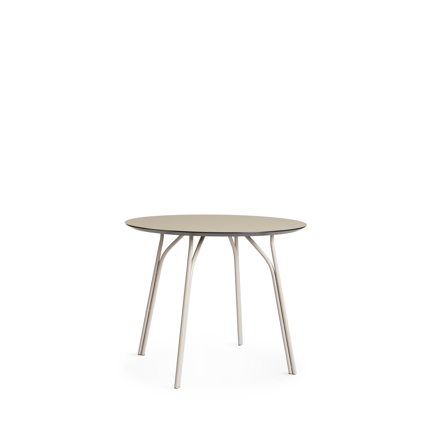 WOUD -  Tree dining table (90 cm) - Beige/beige