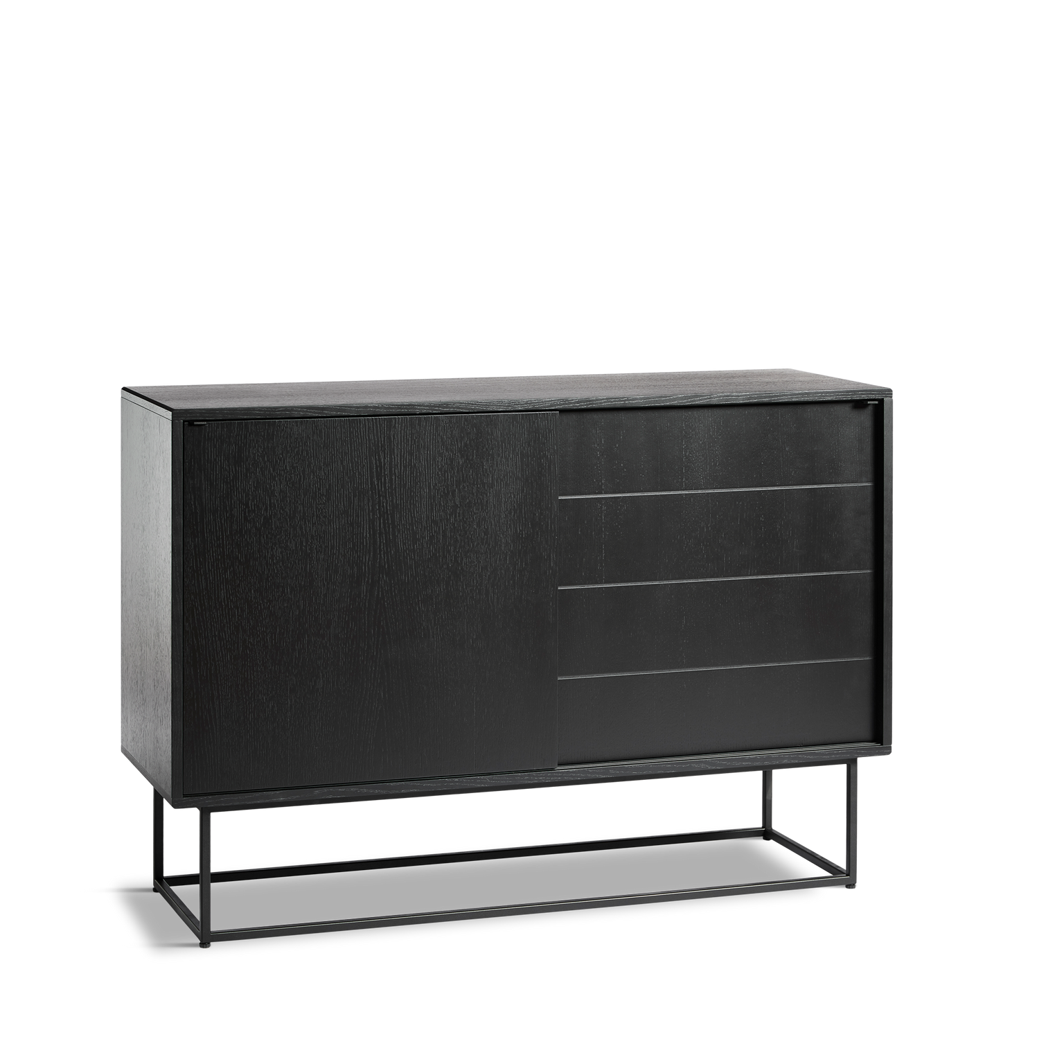 WOUD - Virka sideboard (High) - Black - WOUD - DesignGaragen.dk