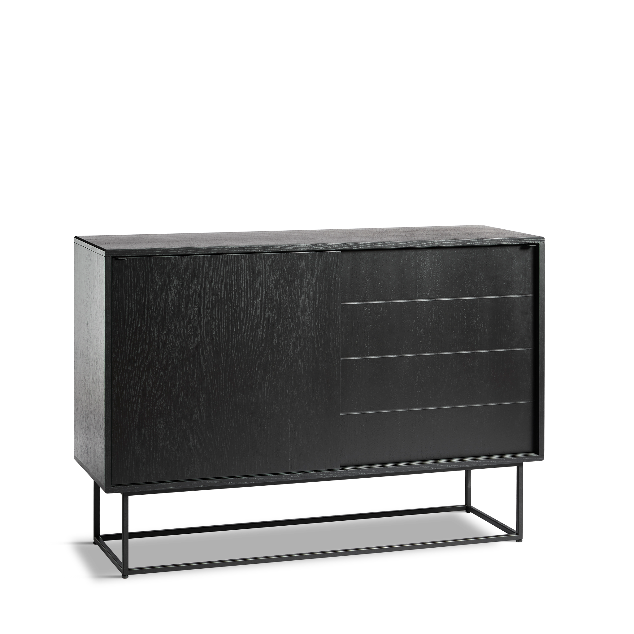 WOUD - Virka sideboard (High) - Black - WOUD - DesignGaragen.dk