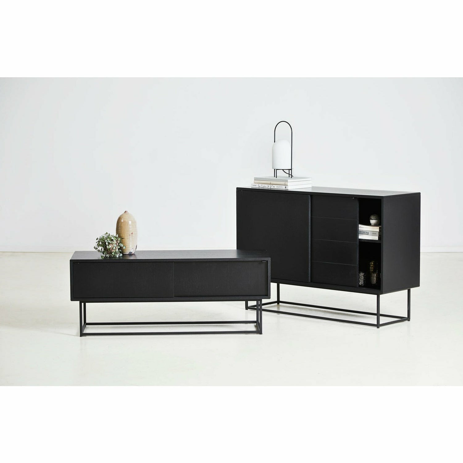 WOUD - Virka sideboard (High) - Black - WOUD - DesignGaragen.dk